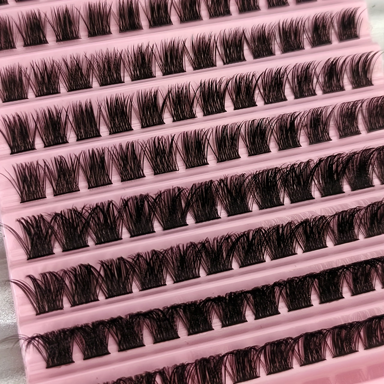 120/160/200 pcs Cils en Paquets Effet Naturel – C Curl, 9–16 mm, Kit d’Extensions DIY avec Styles Mélangés 40D, T50, 80D et 80D Cat Eye, Extra Épais
