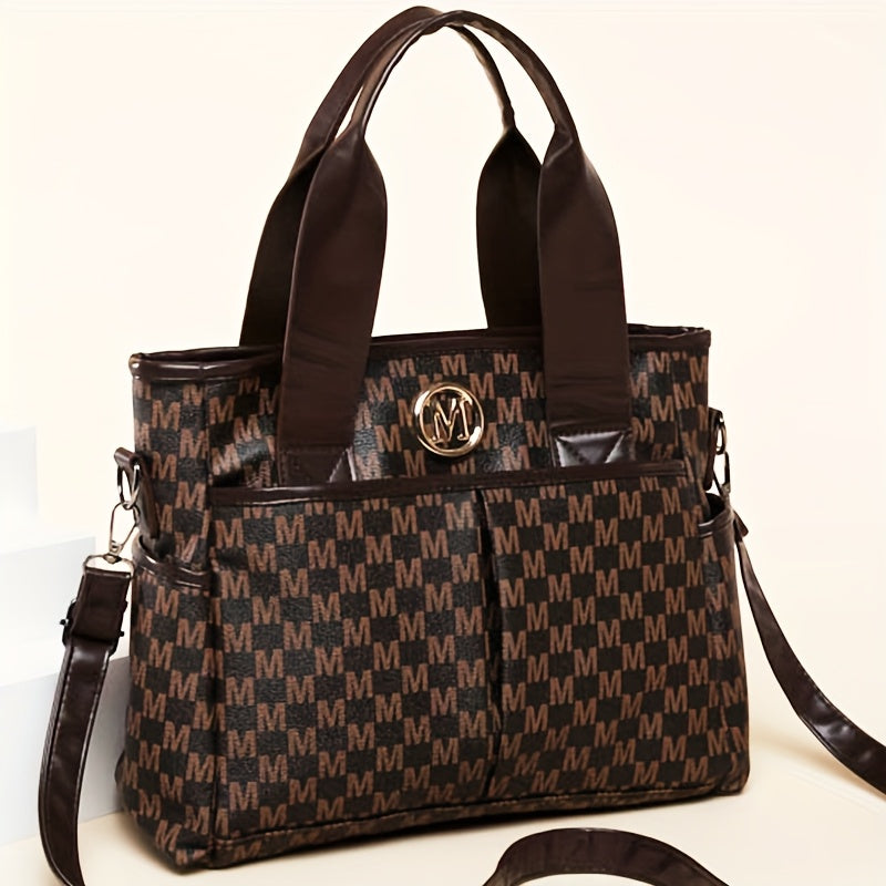 Sac à main femmes bandoulière logo M fermeture éclair detachable