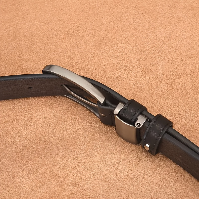 Lot de 3 Ceintures Homme Décontractées Vintage – Ceintures Durables et Respirantes, Conçues pour Professionnels, Personnes Matures et Amateurs de Mode, Idéales Comme Cadeau pour Toutes Occasions, Ceintures Homme de Luxe, Ajustables, Boucle Carrée