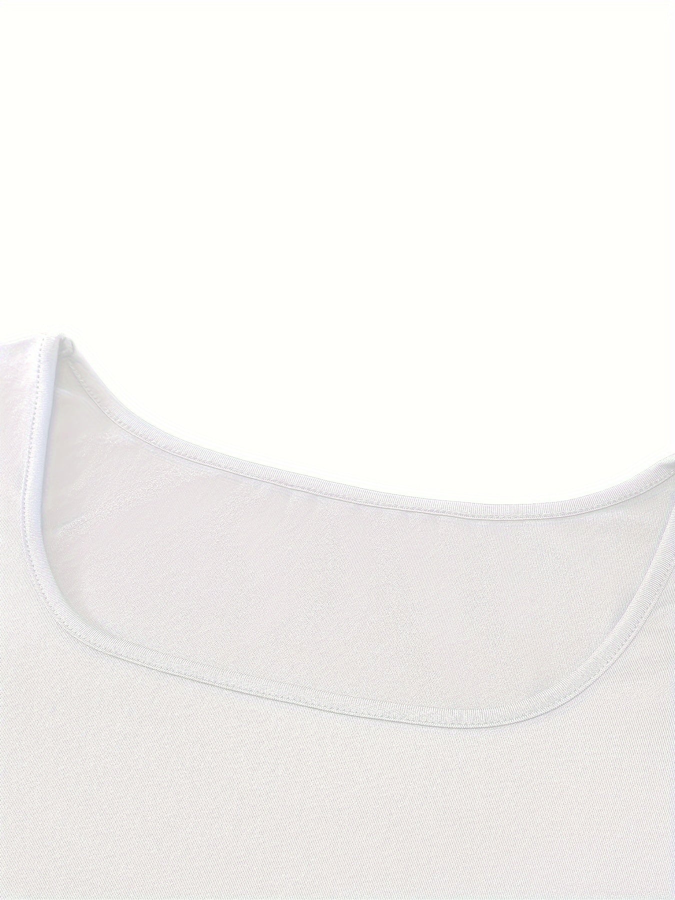 Body femme à manches longues, col carré, en polyester extensible et spandex, couleur unie, style combishort de yoga avec culotte intégrée