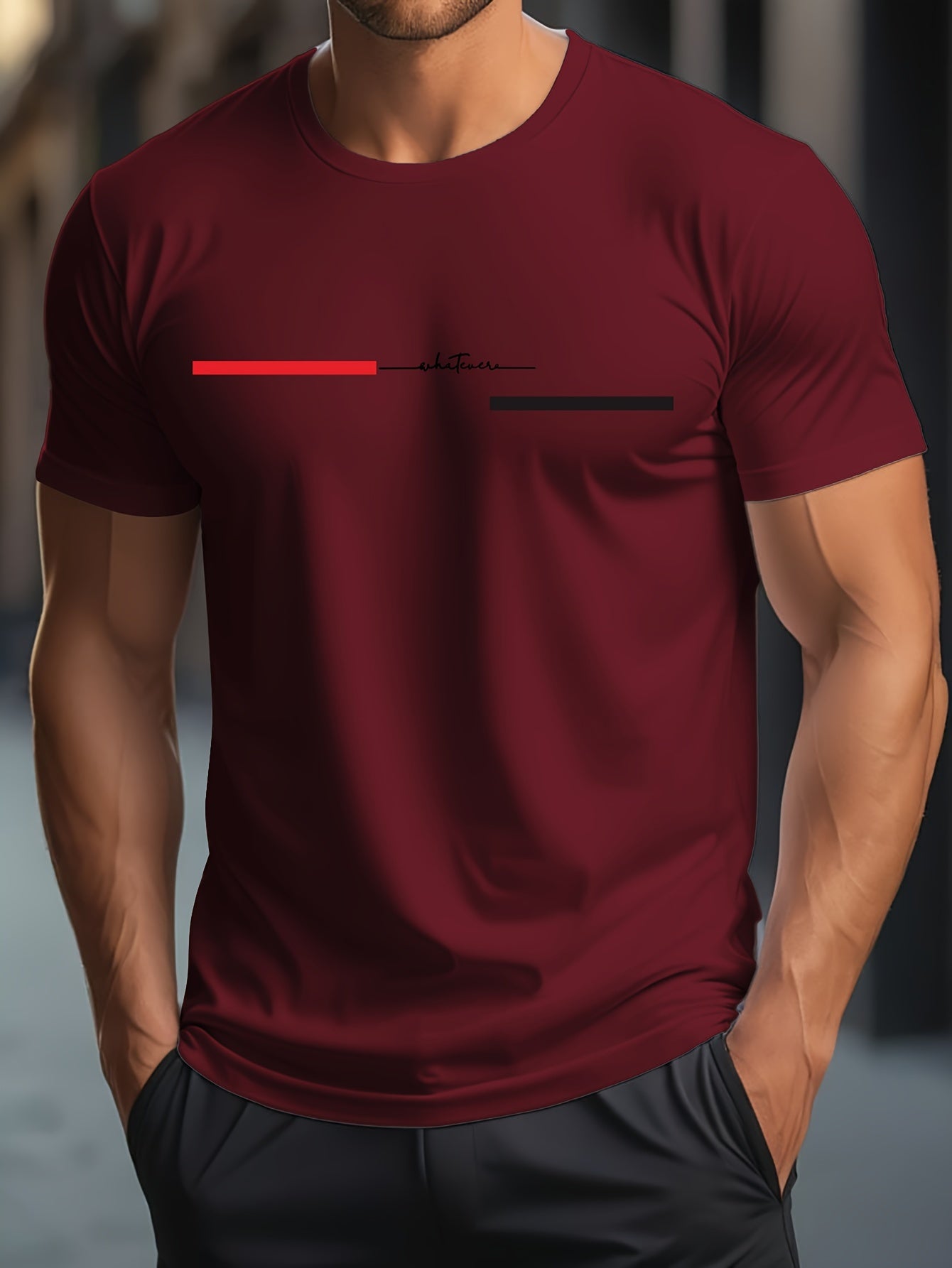 Men'S Casual Crew Neck T-Shirt with "BRO" Print - Soft, Breathable, Short Sleeve Top for Casual Attire, Everyday Tshirt|Minimalist Design|Comfortable Fit
