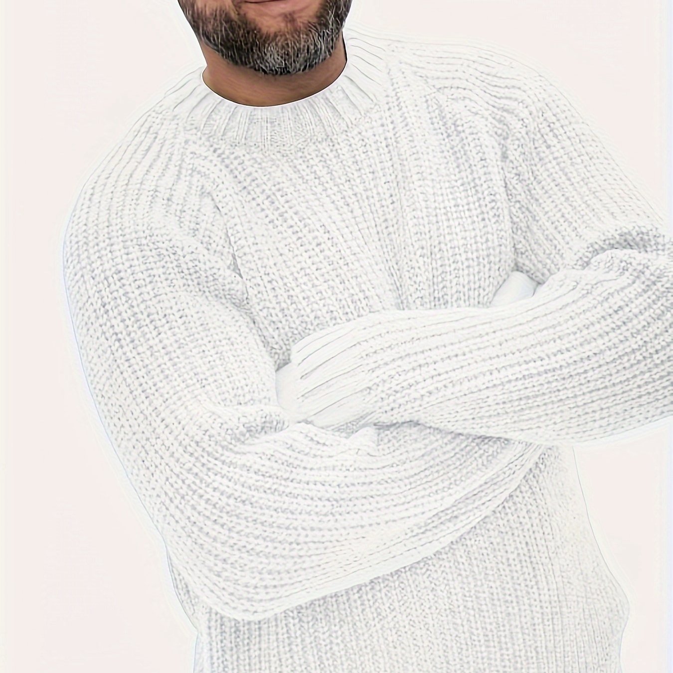 Men'S Premium Knit Sweater - Warm, Non-Pilling, Crew Neck, Regular Fit for Fall/Winter - Ideal for Casual Wear