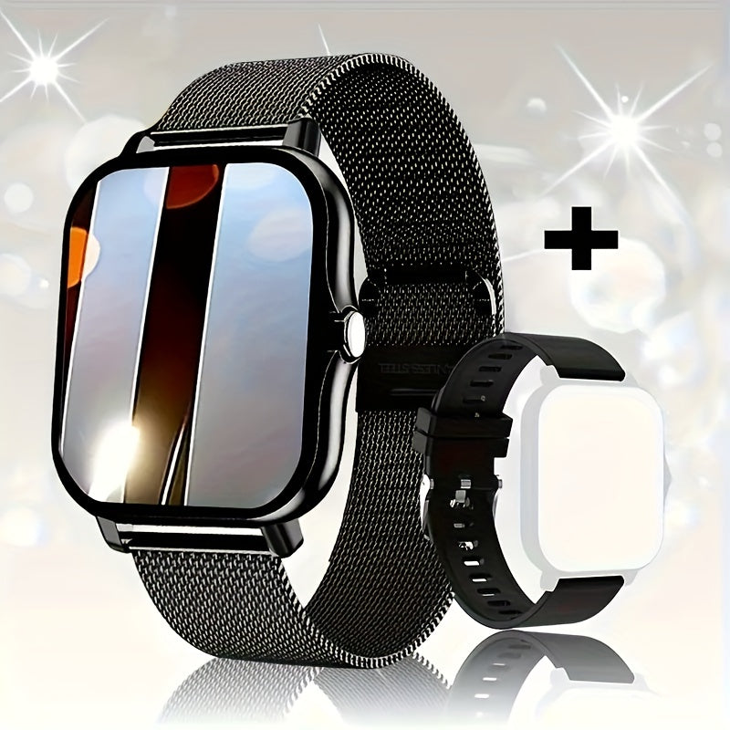 New Full-Touch HD Smartwatch for Men And Women, Featuring Wireless Dialing, Call Answering, Sports Tracking, Photography, And Music Control. This Stylish Smartwatch Is Compatible, Making It A Great Gift For Both Men And Women