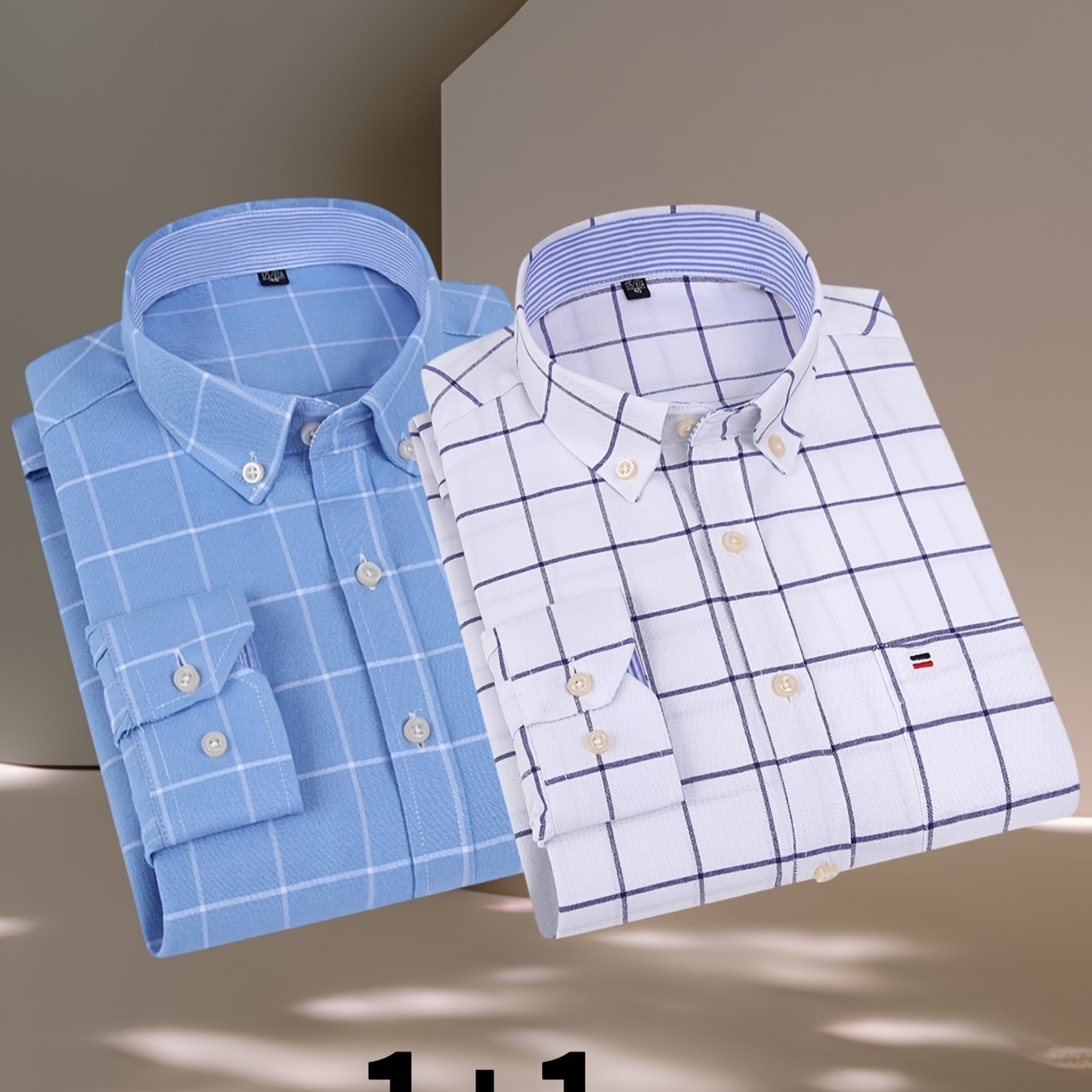 2025 100% Pure Long-Sleeve Oxford Shirt, Featuring Embroidered Chest Pocket, Suitable for Various Occasions, Available in Multiple Styles.