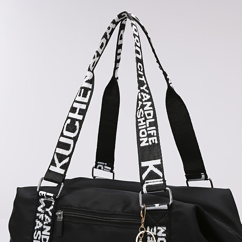 Sac de Voyage Pliable – Sac Polochon, Sac de Sport & Fitness, Sac de Yoga, Sac Weekender pour Nuitée, Organisateur de Bagages