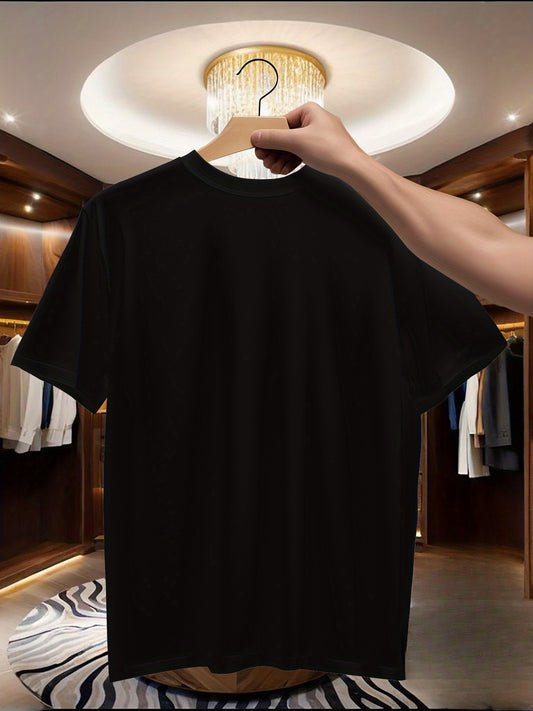 Men's Anime Pirate Skull & Crossbones T-Shirt - One-Piece Black Round Neck with White & Yellow Skull Print, Compatible for Role-Play Costumes, Cosplay Outfits, Themed Parties - Collectible Anime Clothing Gift for Fans (Machin