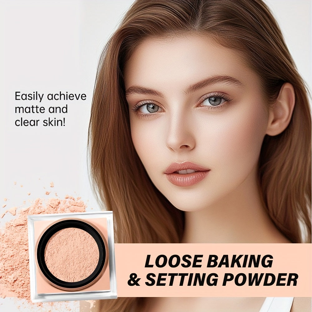 Poudre Fixante Mat Impeccable, Poudre Libre Légère avec Fini Soyeux, Look Naturel et Couvrance Totale, Contrôle du Sébum Longue Tenue pour Tous Types de Peau Clairs, Design Compact et Léger, Idéale pour le Quotidien