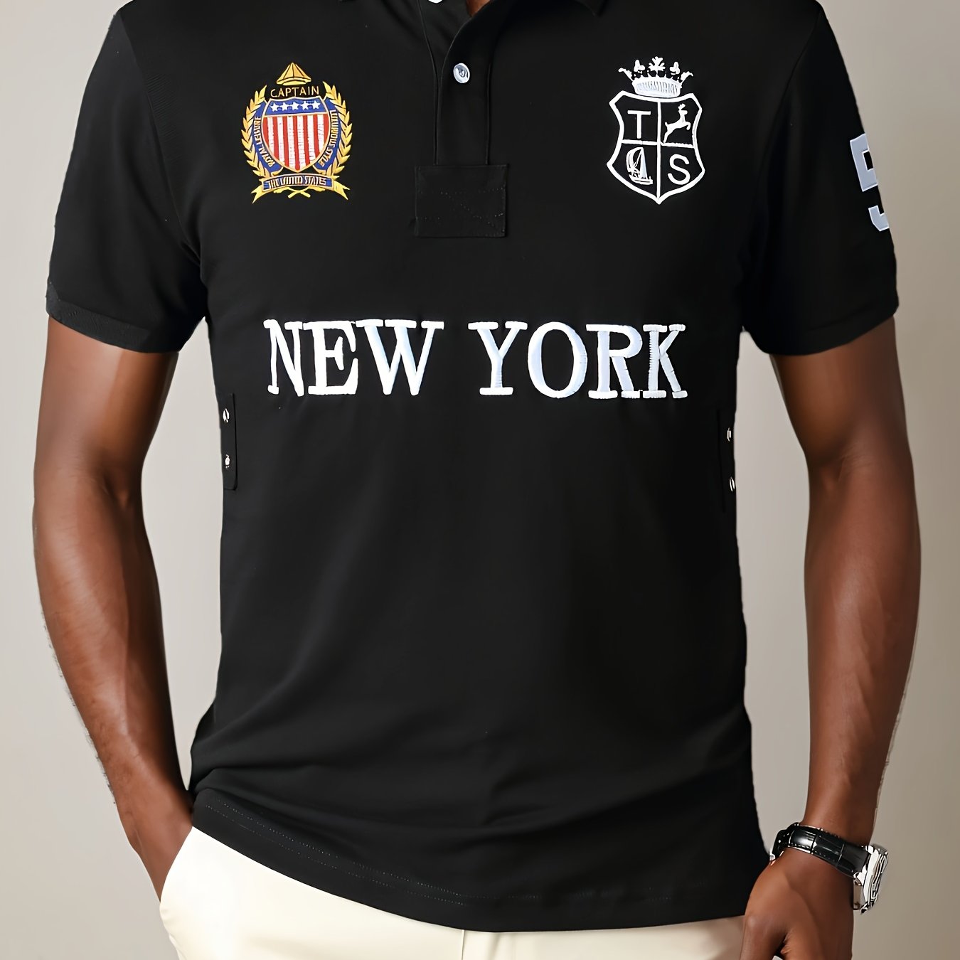 TS Men's Shirt - Formal & Casual Elegant Fit, Collar Shirt for Business, Parties, Casual Attire - All-Season Men's Clothing, Business Attire, Streetwear Fashion, Highquality Embroidery, Fashion Top, Young Professionals, PLUS