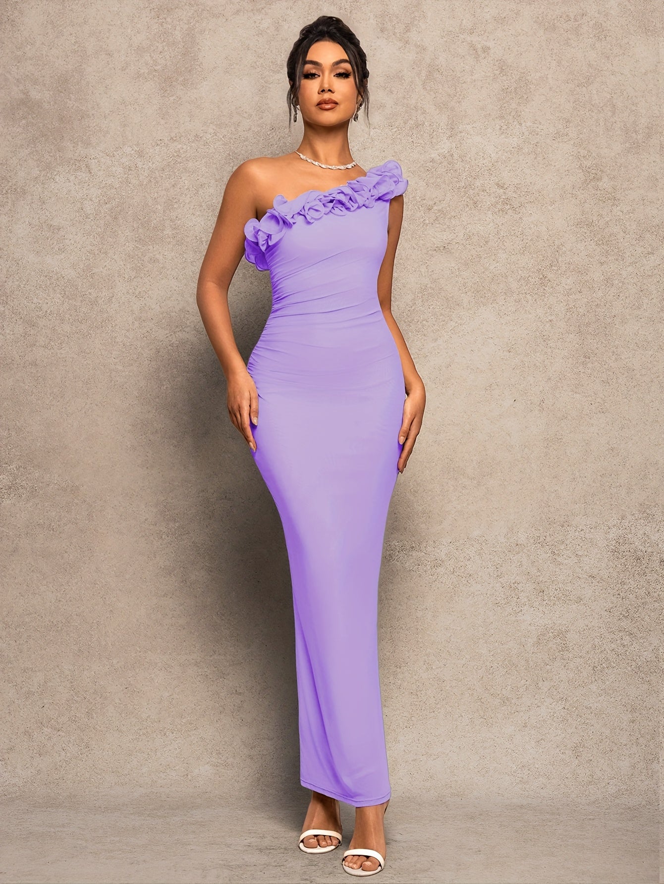 Robe Femme Automne/Hiver — Idéale pour Mariages, Concerts, Graduation, Style Princesse/Fée, Tulle Stretch avec Volants, Épaules Dénudées, Polyvalente Toute Saison, Tenue Élégante pour Soirées et Occasions Formelles, Robe Princesse pour Femme