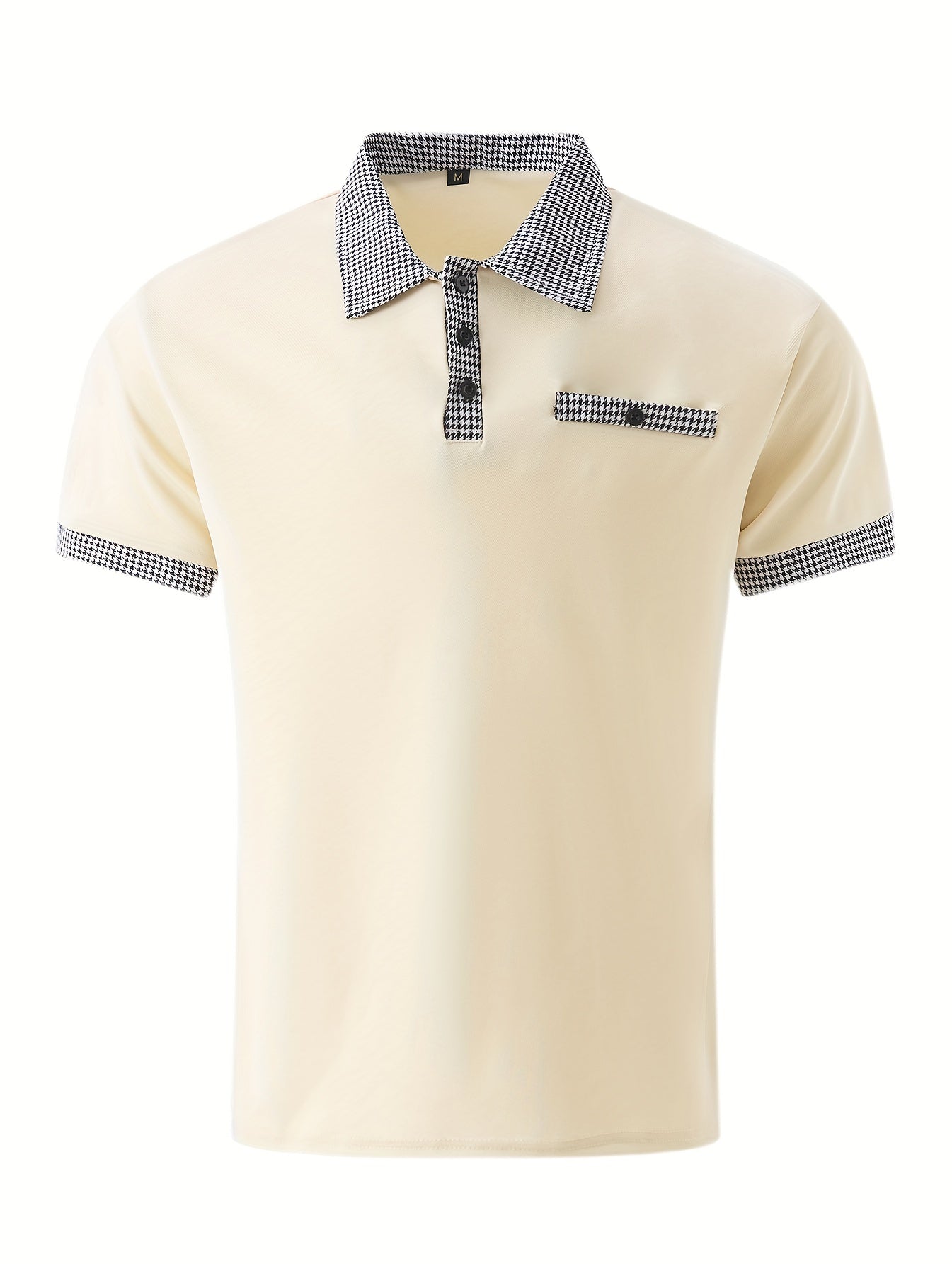 Men'S Slim Fit Short Sleeve Polo Shirt - Casual Summer Style with Button-Up Collar, Lightweight Fabric, and Chest Pocket, Solid Color, Perfect for Casual Attire, Summer Casual Wear | Buttonup Collar Shirt | Sleek Fit Shirt