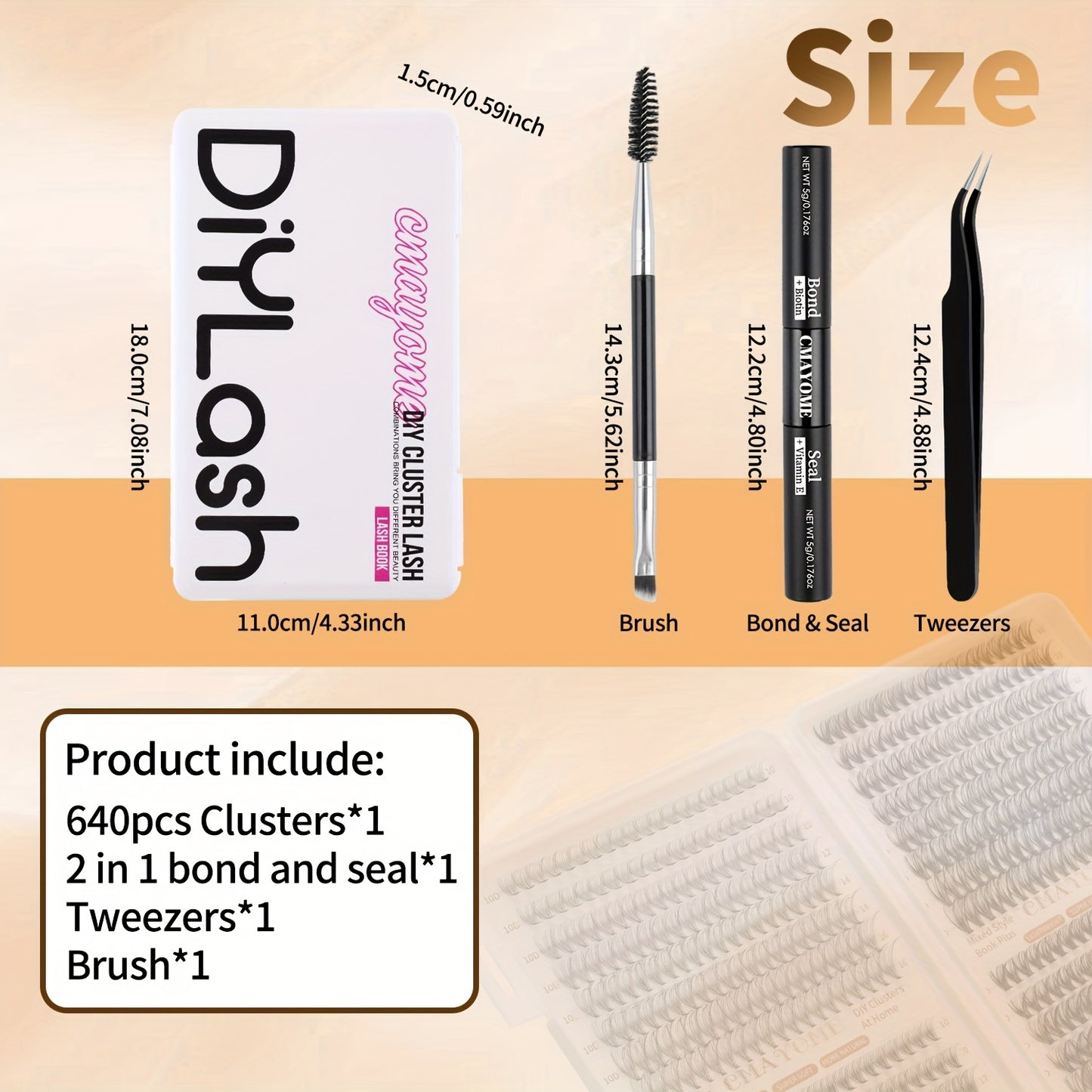 Kit Extensions de Cils — Longueurs Mixtes 10-16 mm, Paquets 10D/20D/30D/40D, Styles Cat Eye, Cosplay, Volume Russe, Naturel, Épais et Dramatique, Inclus Colle et Scellant, Pinces, Débutants, Curl D, Haute Pigmentation