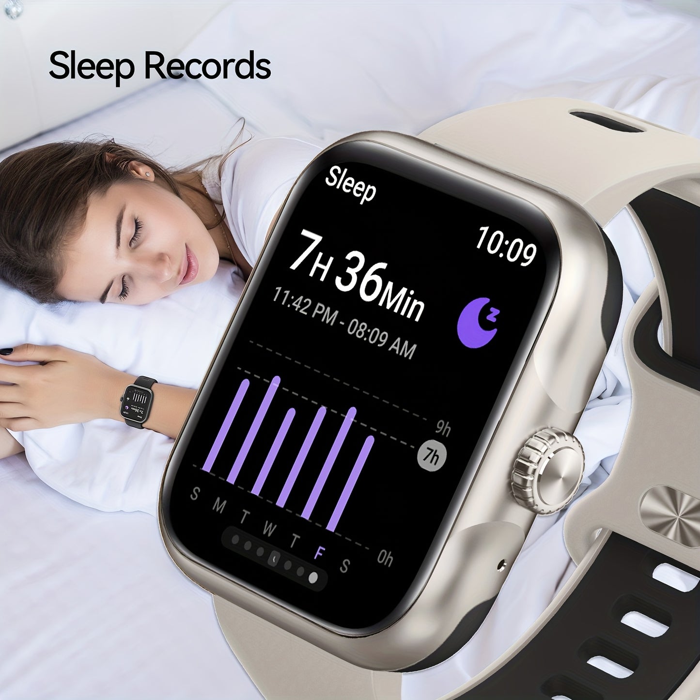 Montre Connectée GPS – Appels Sans Fil (Répondre/Raccrocher), Écran HD, Suivi d’Activité & Plus de 100 Modes Sport, Smartwatch Unisexe pour Hommes et Femmes