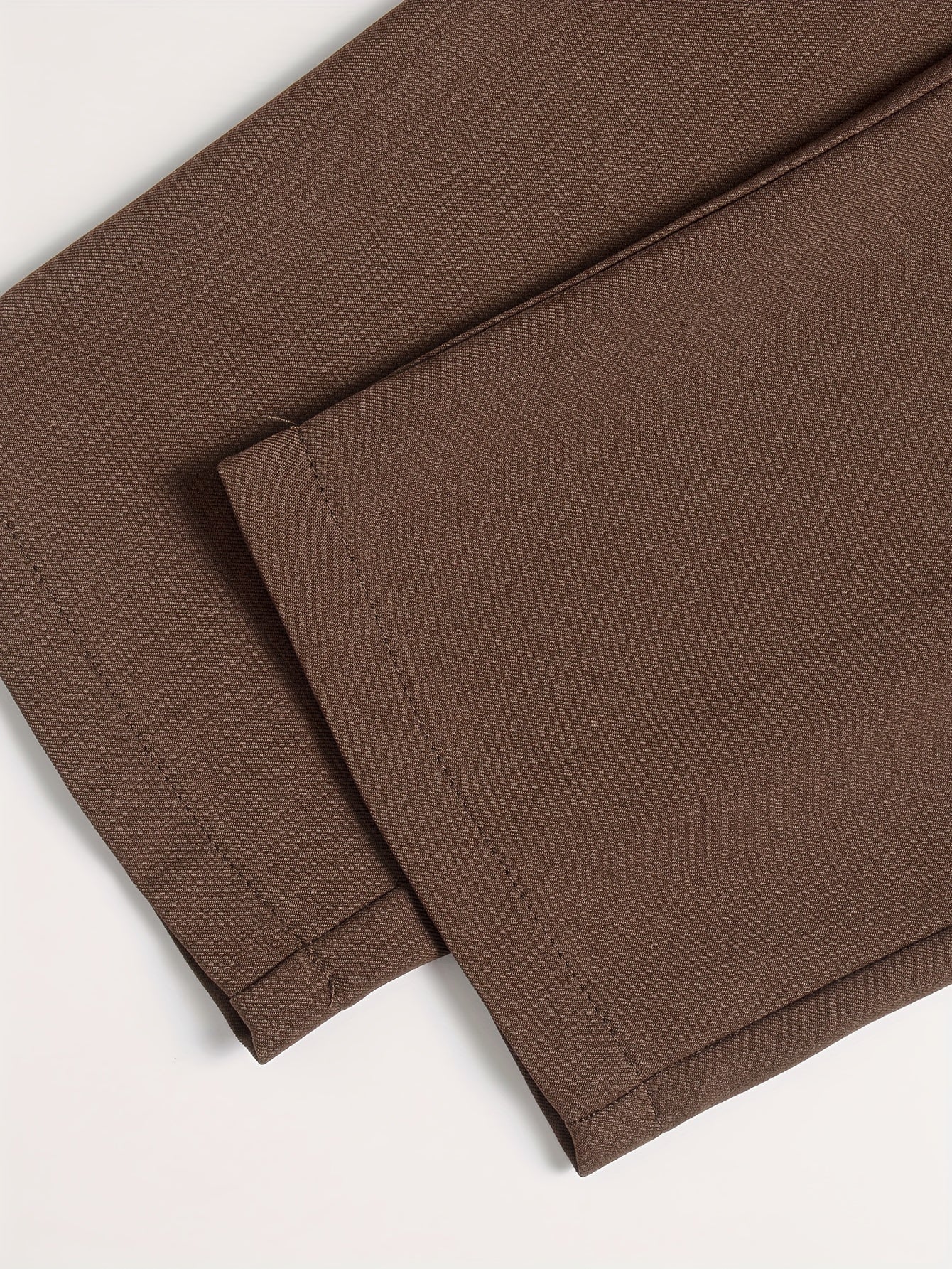 Pantalon Femme Élégant Jambe Large Effilée – Couleurs Unies, Sans Ceinture, Fermeture Zippée Intégrée