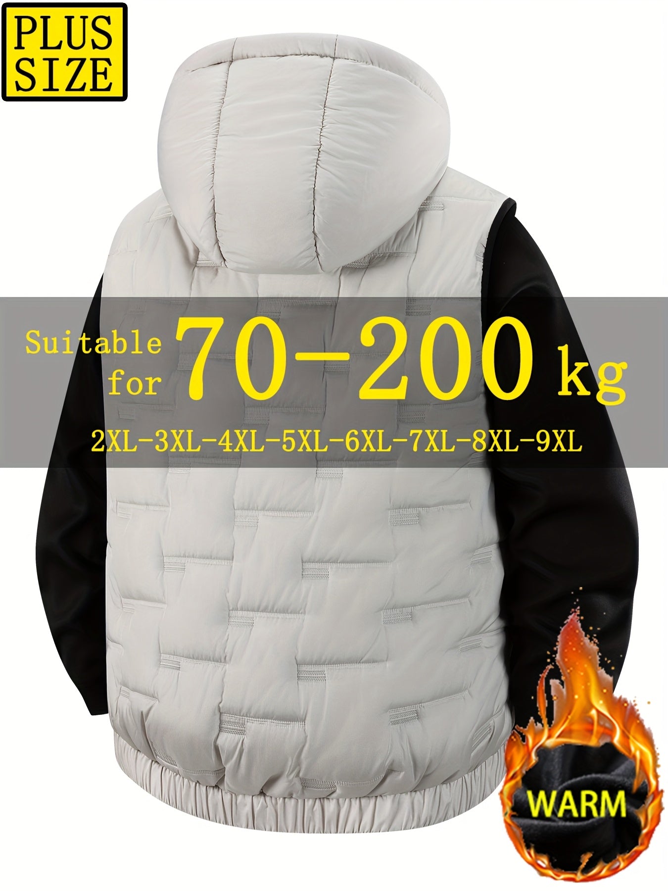 Veste Hiver Homme Oversize – Grande Taille avec Capuche