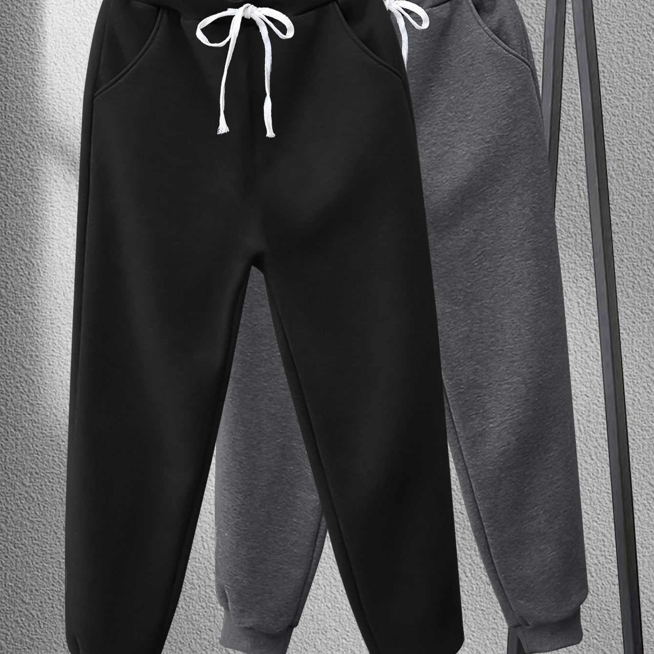 2pcs Pantalons Homme Grande Taille – Casual Sport, Indoor & Outdoor