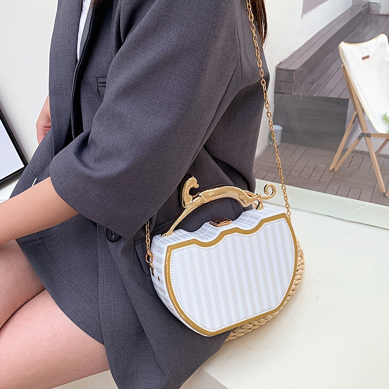 Sac à chaîne clip – bandoulière amovible, élégant et polyvalent