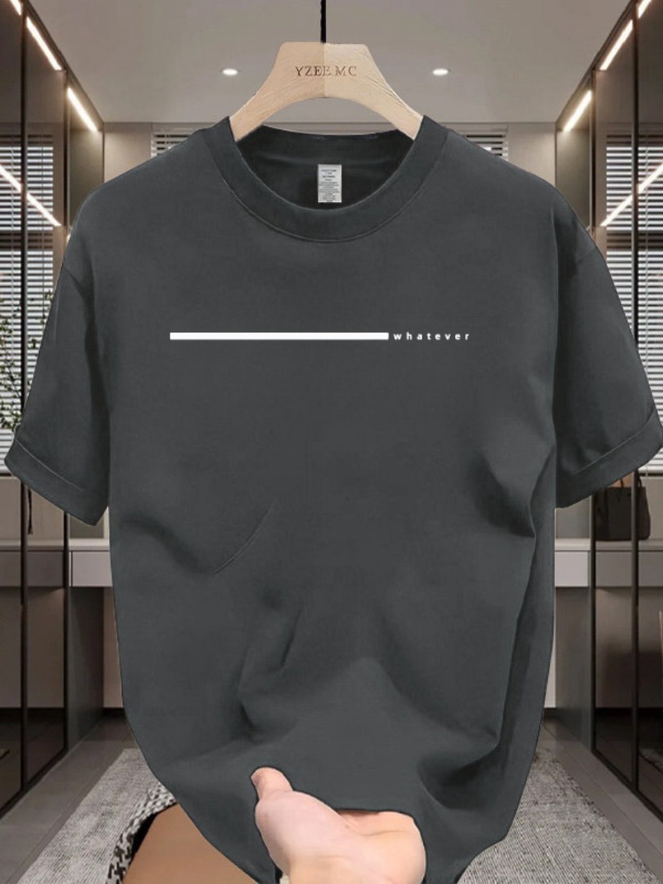 Men's 100% Cotton Oversized T-Shirt - Minimalist White Round Neck Short Sleeve Casual Casual Attire, All-Season Comfortable Breathable Layering Essential, Versatile Basic Tee for Men (Machine Washable, White) - Gym, Office &