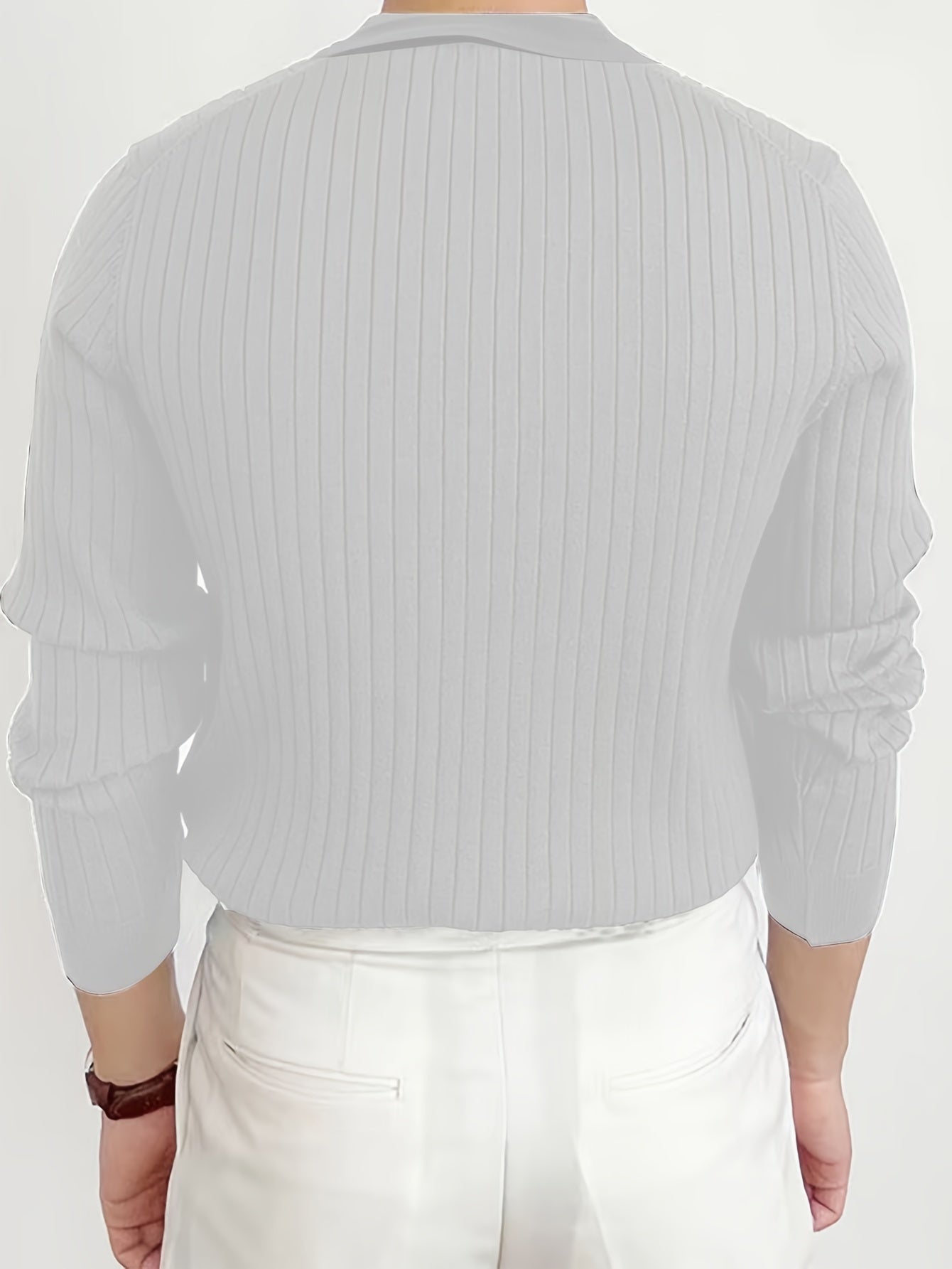 New Cross-border Men's Collar Sweater