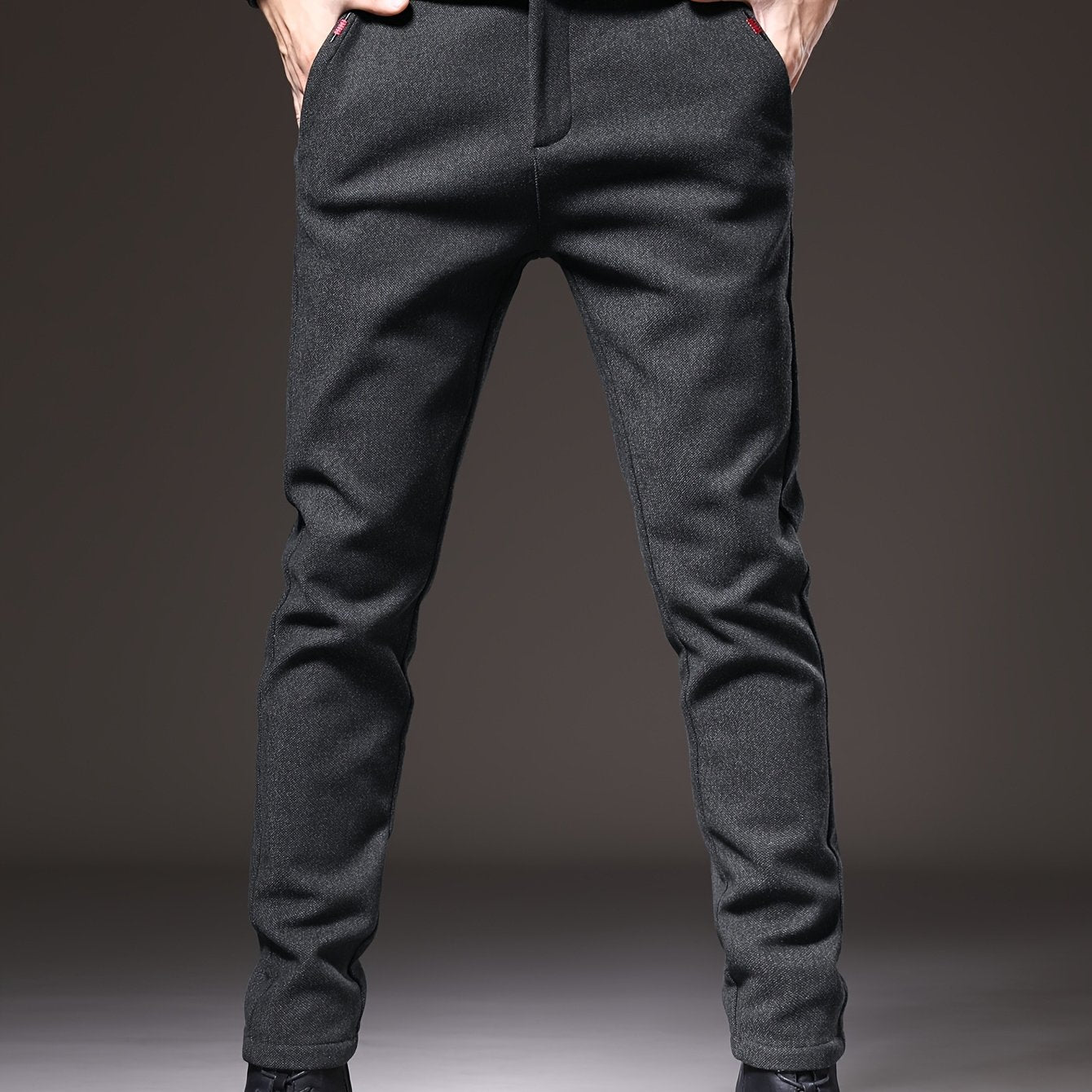Pantalon Homme Automne 2024 – Coupe Droite, Style Décontracté et Business, Toutes Saisons