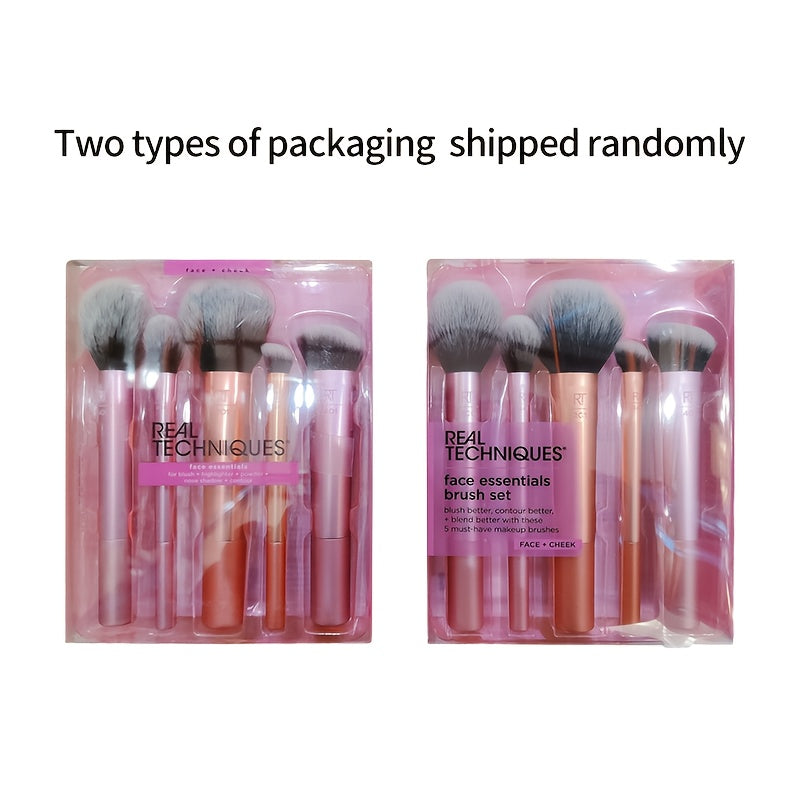 Kit Pinceaux Maquillage Visage – Blush, Contour & Fixation