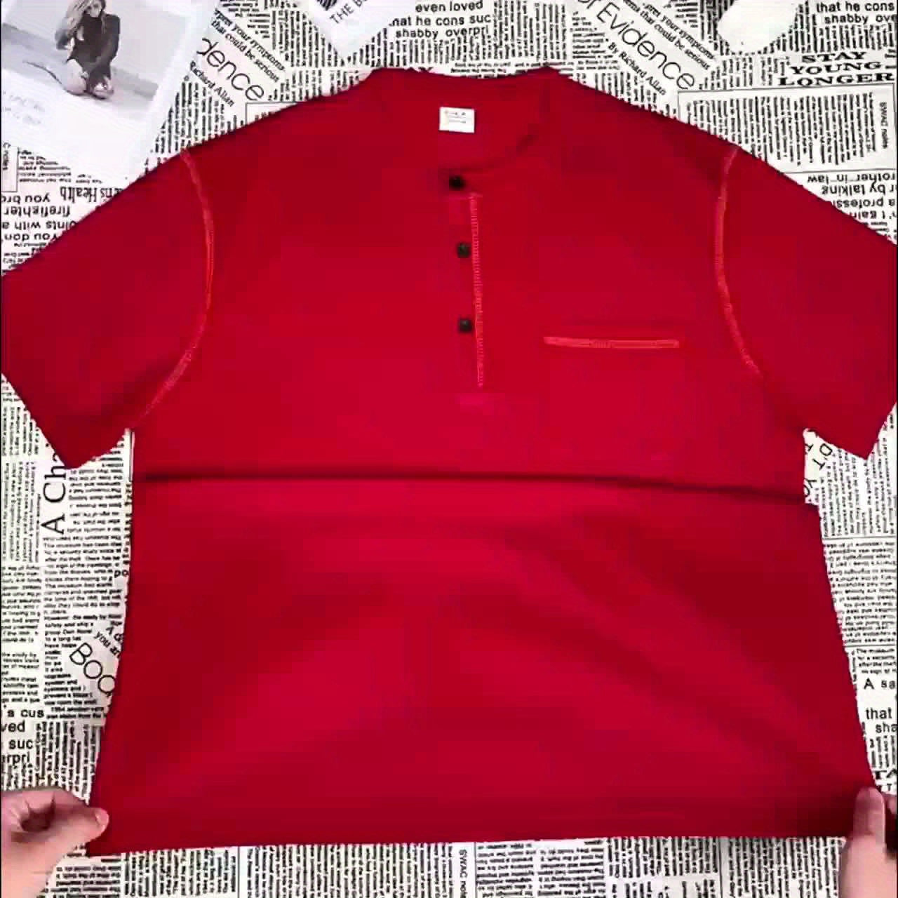 Lot de 3 Henley Manches Courtes – Tops Casual Golf & Tennis