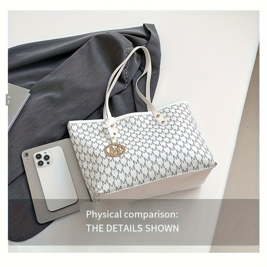 Sac Cabas et Bandoulière Femme Fait Main – Grande Capacité, Élégant, Couleurs : Rose / Marron, Quincaillerie Dorée et Fermeture Éclair