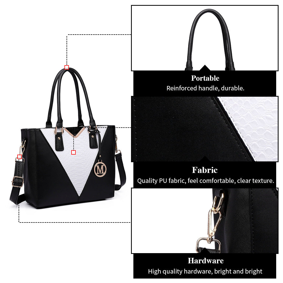 Sac Cabas Femme PU Multicolore Style V Épaule Tendances