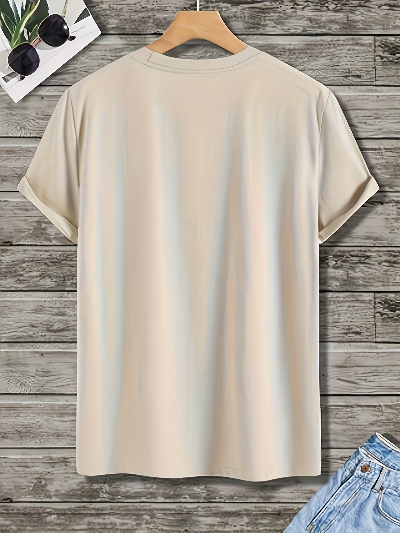 2025 Summer New Arrival Plus Size Men's Fashion Trendy Comfortable Designer Letter "heart beat" Graphic Printed Top Tee 180g 100% Cotton, PLUS SIZE