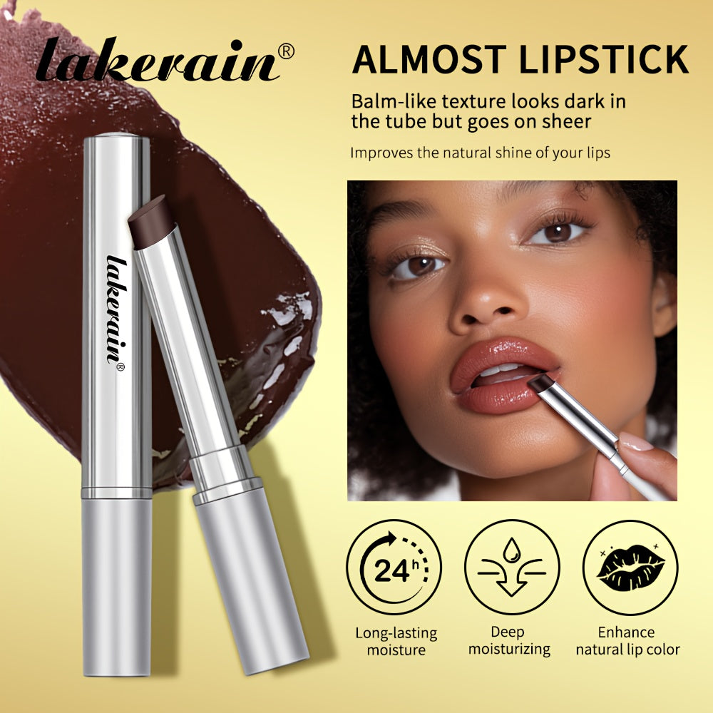 Lakerain'S Almost Lipstick, Black Honey Lip Balm, Chocolate Lip Care, Long-Lasting Shine with Vitamin C, Suitable for All Skin Types.