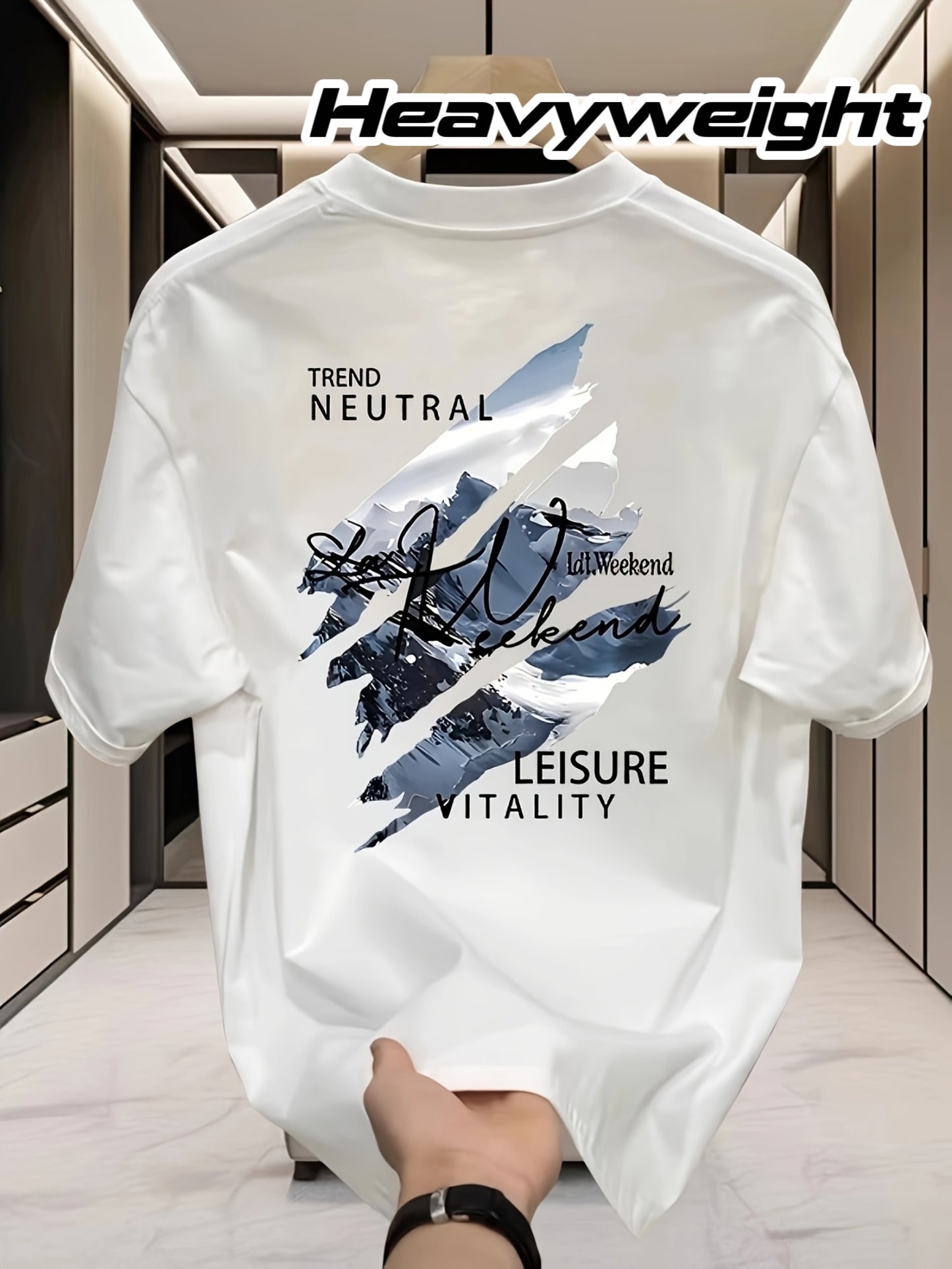 Men'S Summer New Loose-Fitting Short-Sleeve T-Shirt, Versatile Round Neck, Perfect for Casual Outfits.