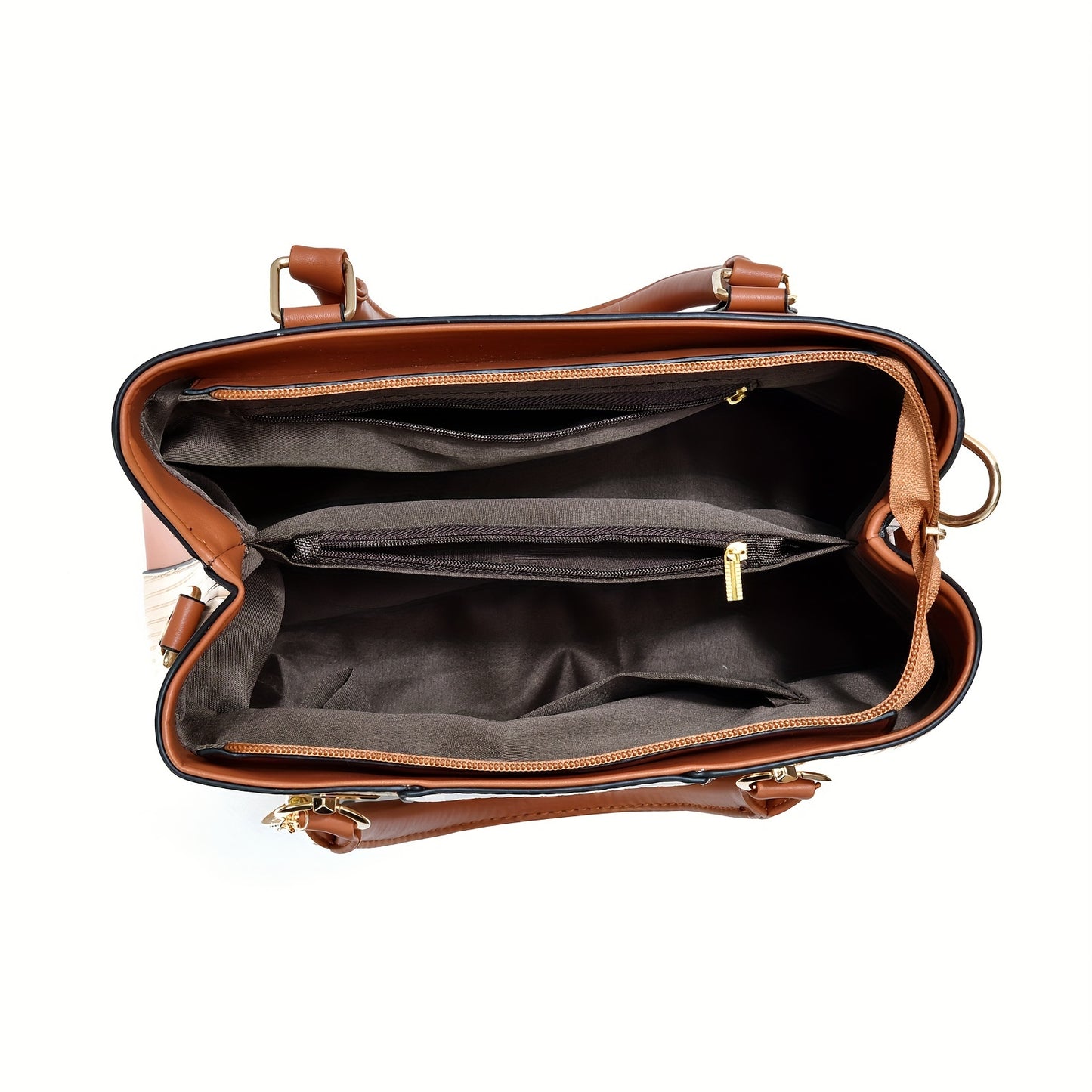 Sac cabas vintage grande capacité pour femme – épaule et main, bandoulière détachable, fermeture éclair