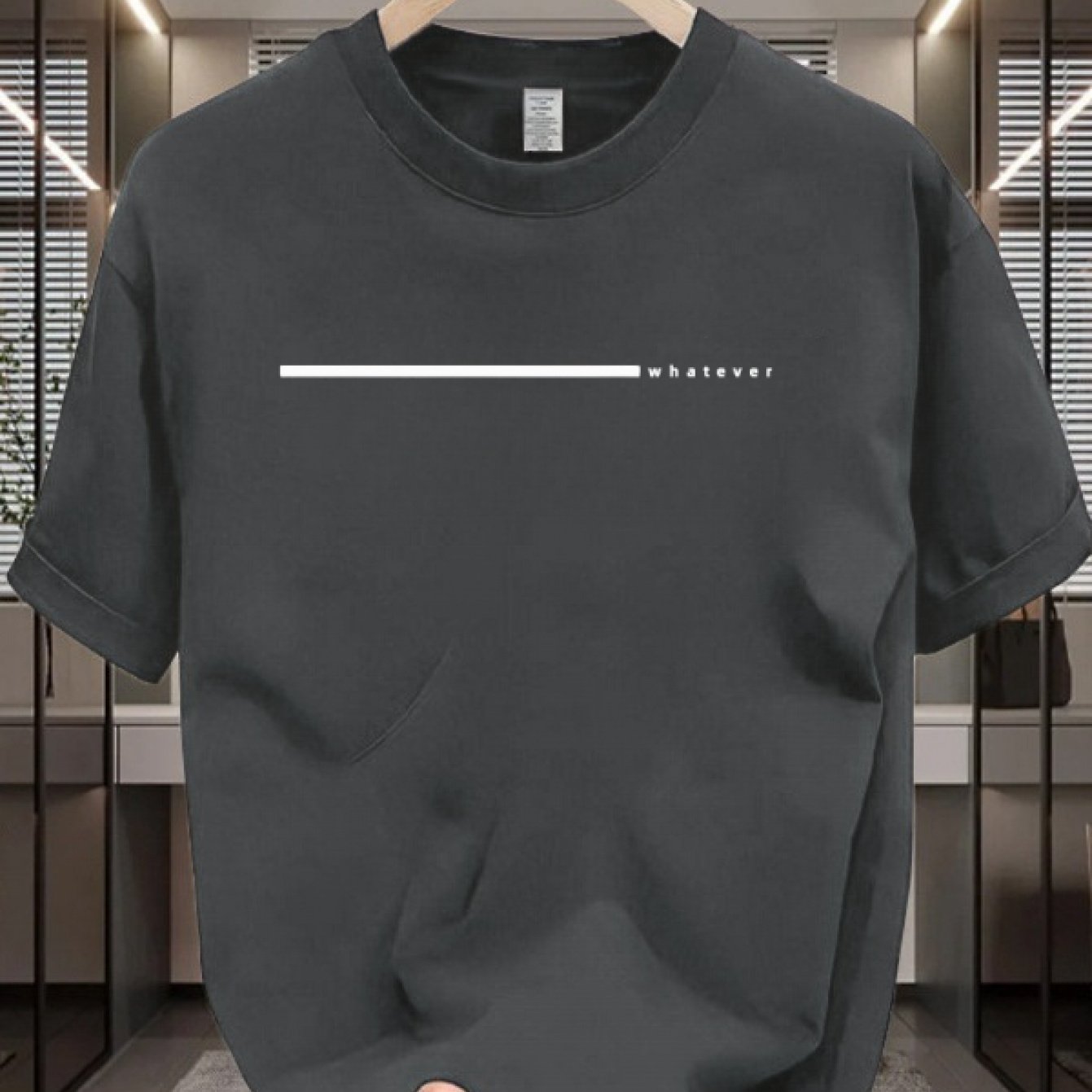 Men's 100% Cotton Oversized T-Shirt - Minimalist White Round Neck Short Sleeve Casual Casual Attire, All-Season Comfortable Breathable Layering Essential, Versatile Basic Tee for Men (Machine Washable, White) - Gym, Office &