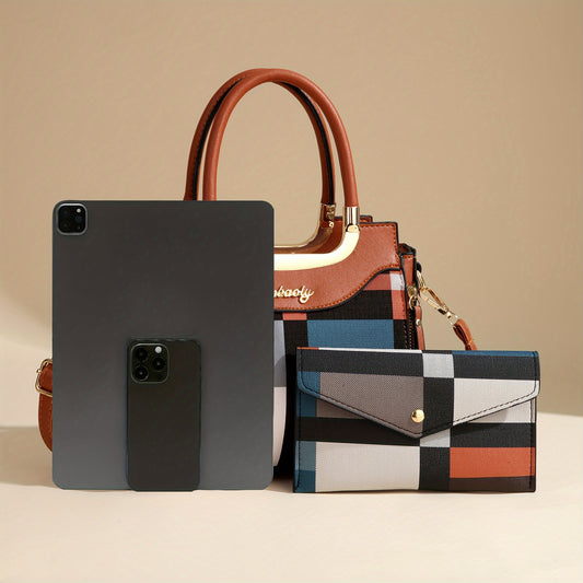 Cadeau pour Maman et Famille : Nouveau Sac Cabas Femme Coloré Vintage – Texture Mode, Polyvalent pour Déplacements à l’Épaule, Motif Aléatoire, Idéal pour Thanksgiving