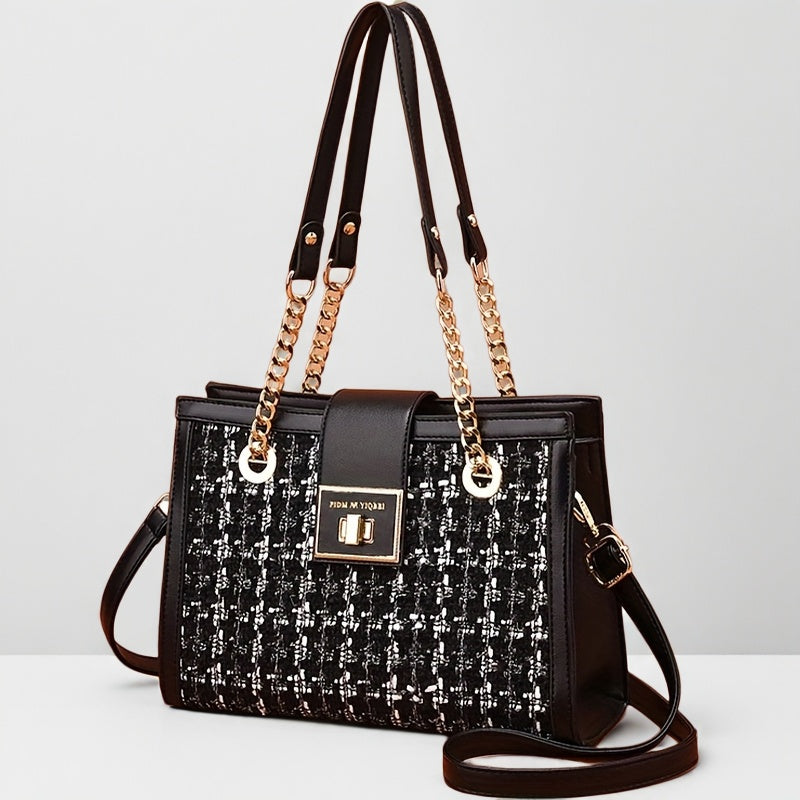 Sac Bandoulière Femme – Grande Capacité, Lanière Chaîne, Cuir Synthétique Premium, Sac à Main Tendance et Élégant