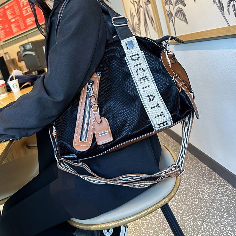 Sac Cabas Tendance pour Femmes – Sac Grande Capacité avec Décoration en Strass Brillant