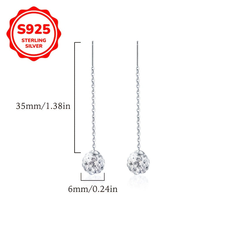 1 paire de boucles d’oreilles en argent sterling S925 avec accents en zircon cubique brillant design créole élégant et minimaliste parfait pour un usage quotidien vacances Saint-Valentin anniversaires et fête des mères idéal pour femmes bijou cadeau