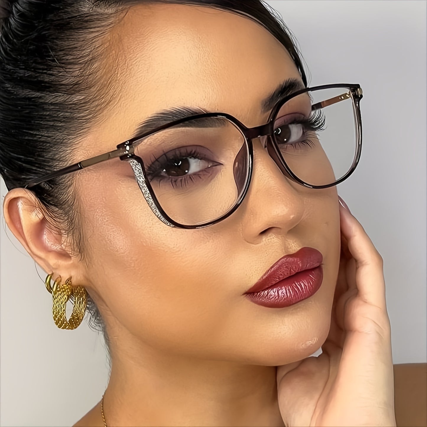 Paire de Lunettes de Lecture Oversize Luxueuses – Design Étoilé avec Étui