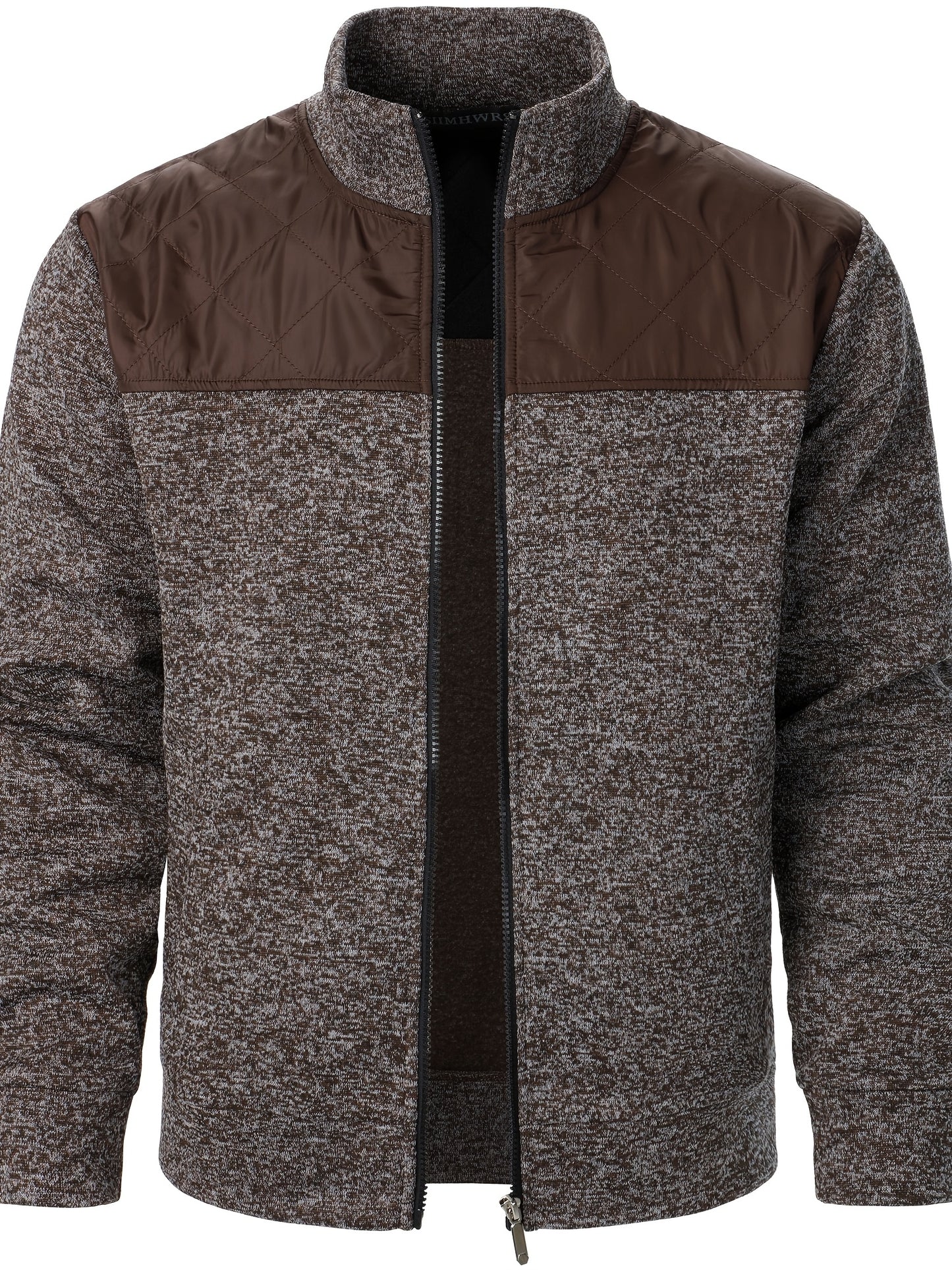 Lot de 3 Sweatshirts Homme en Polaire – Zip, Marron, Manches Longues, Col Montant, Décontracté, Golf et Camping, Lavable en Machine