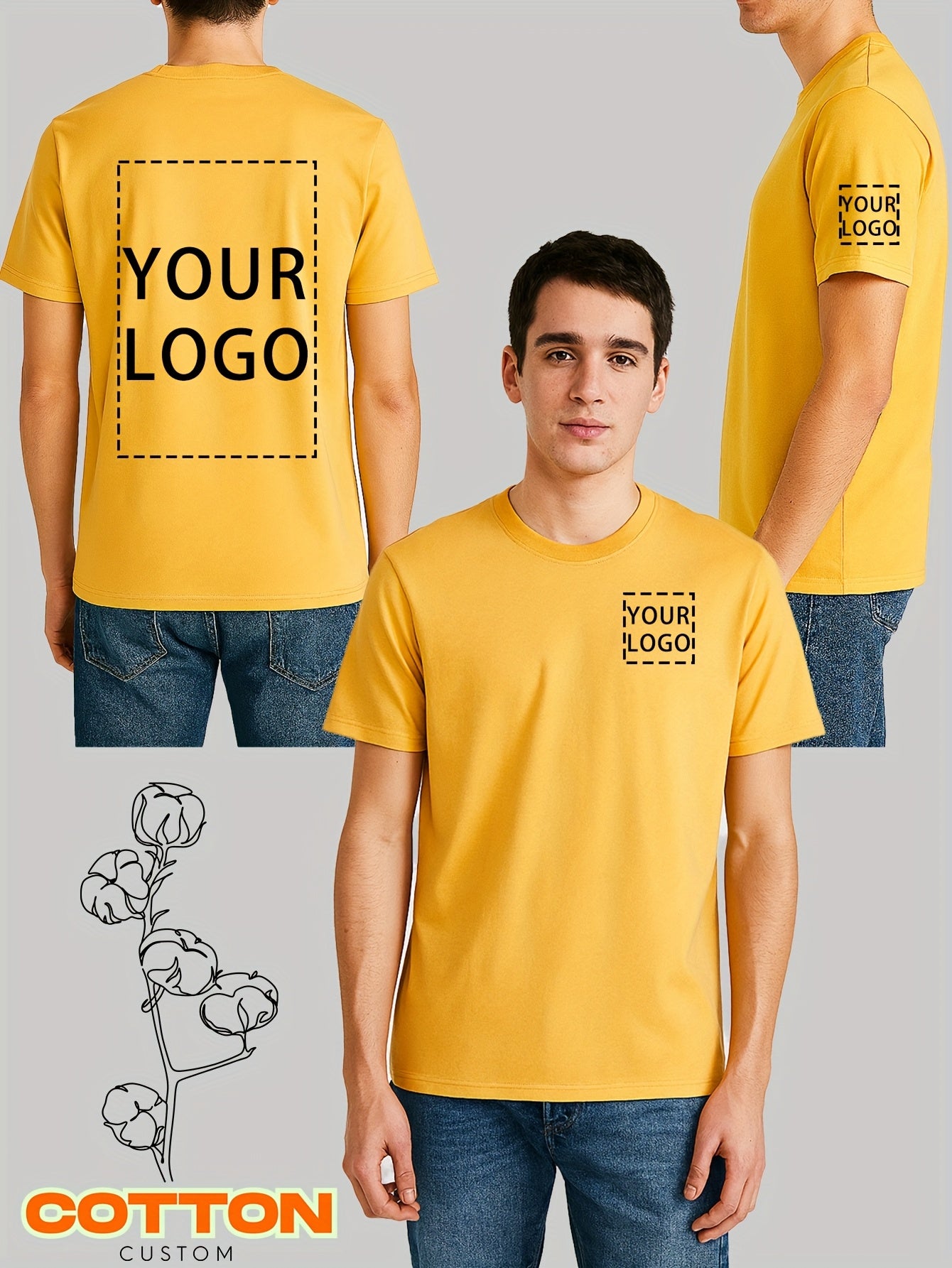 You Can Find Personalized Short-Sleeved T-Shirts Made from 100% Pure in a Range of Colors Including Burgundy, Navy, Black, White, Gray, And Purple. These Shirts Are Ideal for Casual Events, Strolls, Festivals, And Make Great