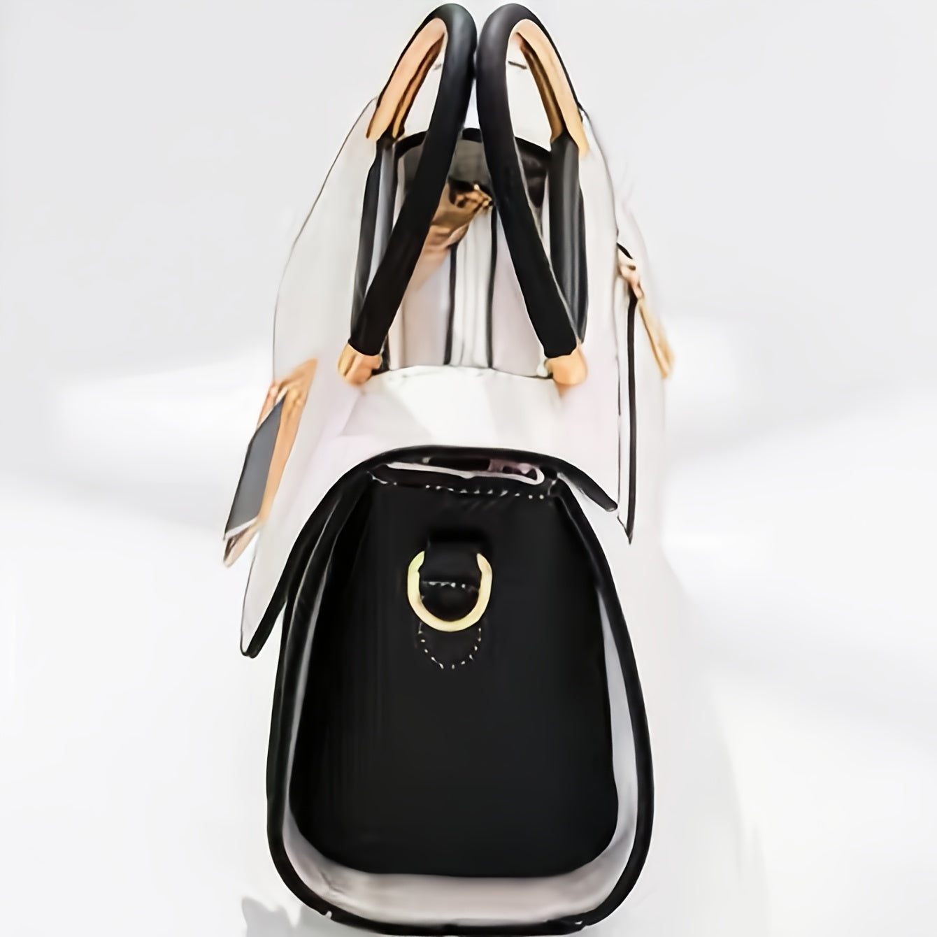 Mini sac bandoulière synthétique blanc femme