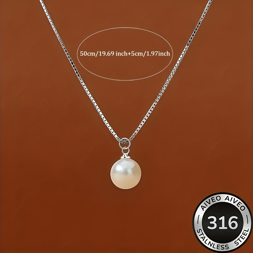 Collier Femme – Acier Inoxydable 316 Plaqué Or, Haute Qualité, Anti-Décoloration, Confortable et Polyvalent, Design Simple et Élégant, Bijou Tendance pour Quotidien et Soirées, Cadeau Raffiné pour Femme