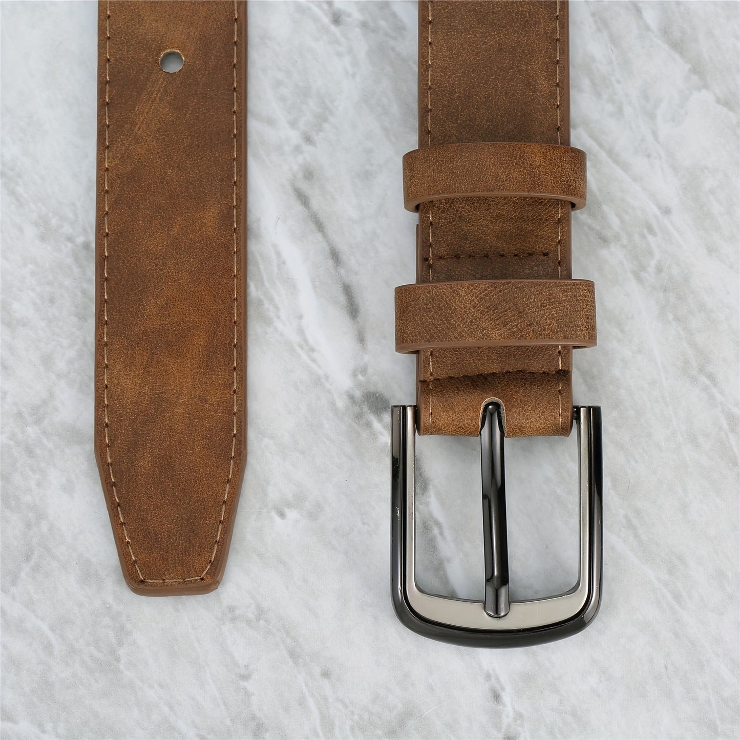 Ceinture Homme Large avec Boucle en Alliage – Pour Jeans et Pantalons, Style Simple et Tendance, Ceinture Sportive Décontractée pour Usage Quotidien