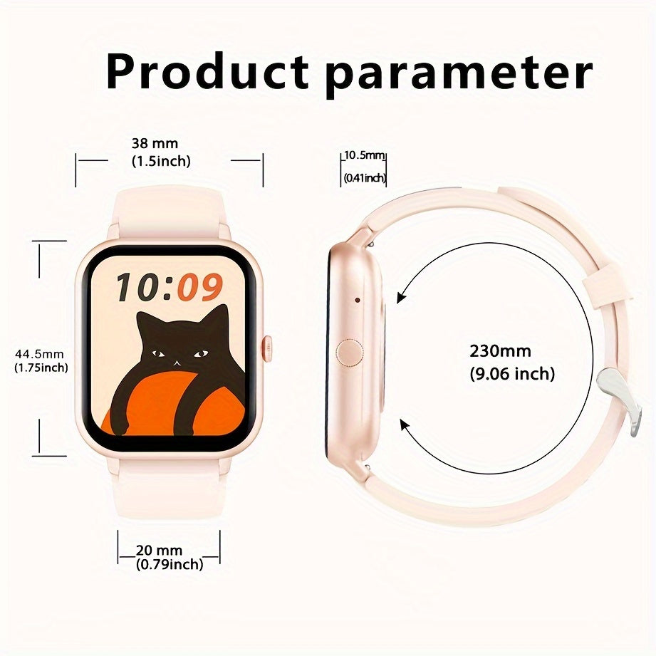 1.83” Full Touch Screen Smart Watch Compatible for iPhone & Android - 5.2 Smartwatch with Voice Control, Calling/Answer, AI Assistant, 100+ Sport Modes, Step Counter, ic, Compatible for Women & Men (Ideal Gift)