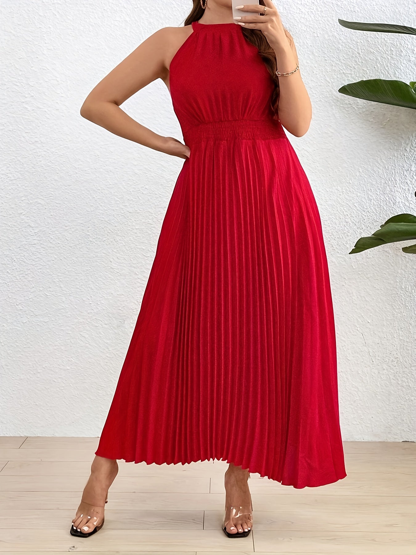 Robe maxi élégante grande taille femme – longue et fluide, pour soirées ou invités de mariage, lavable en machine, tissu non transparent, tenue formelle pour événements spéciaux et quotidien, coupe sophistiquée