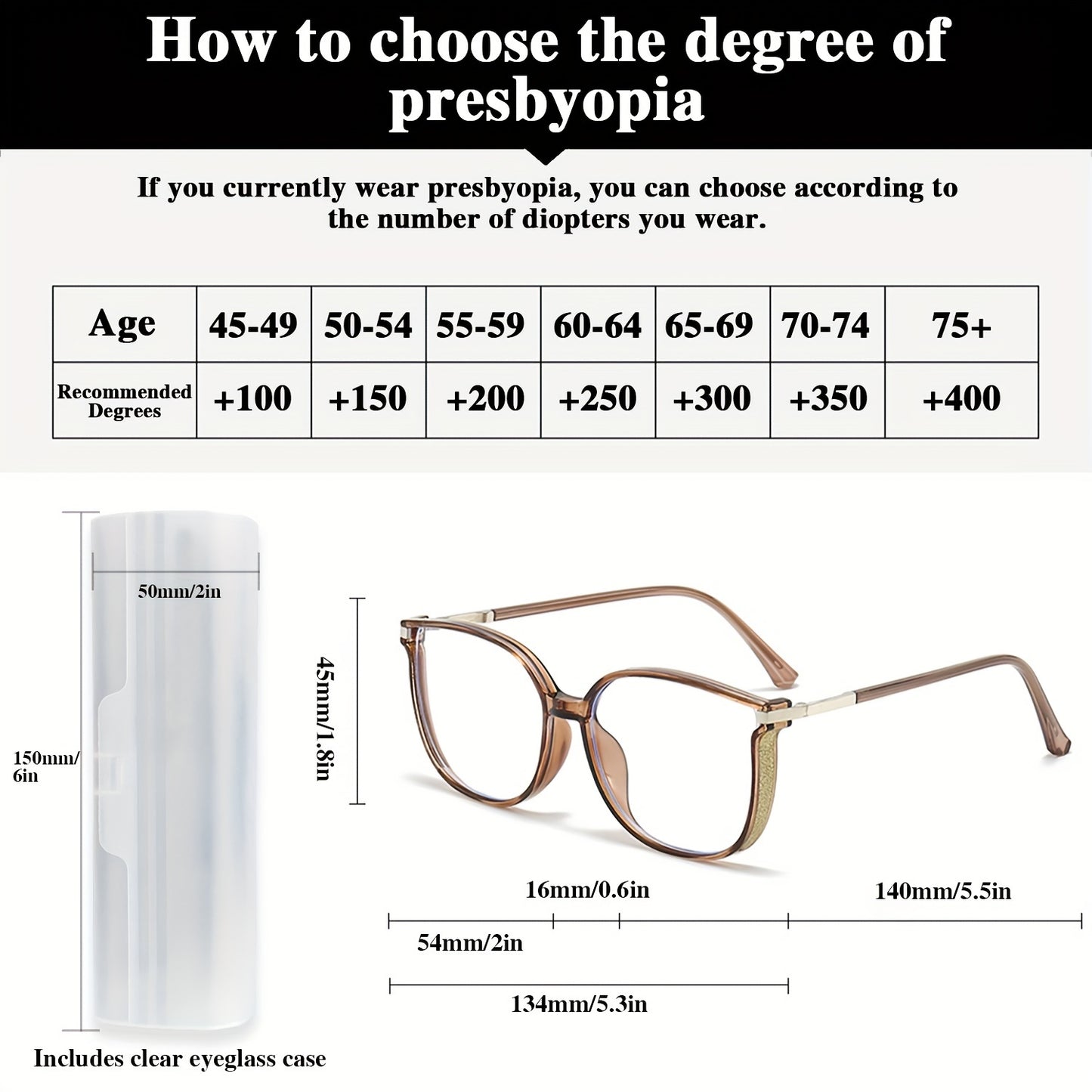 Paire de Lunettes de Lecture Oversize Luxueuses – Design Étoilé avec Étui