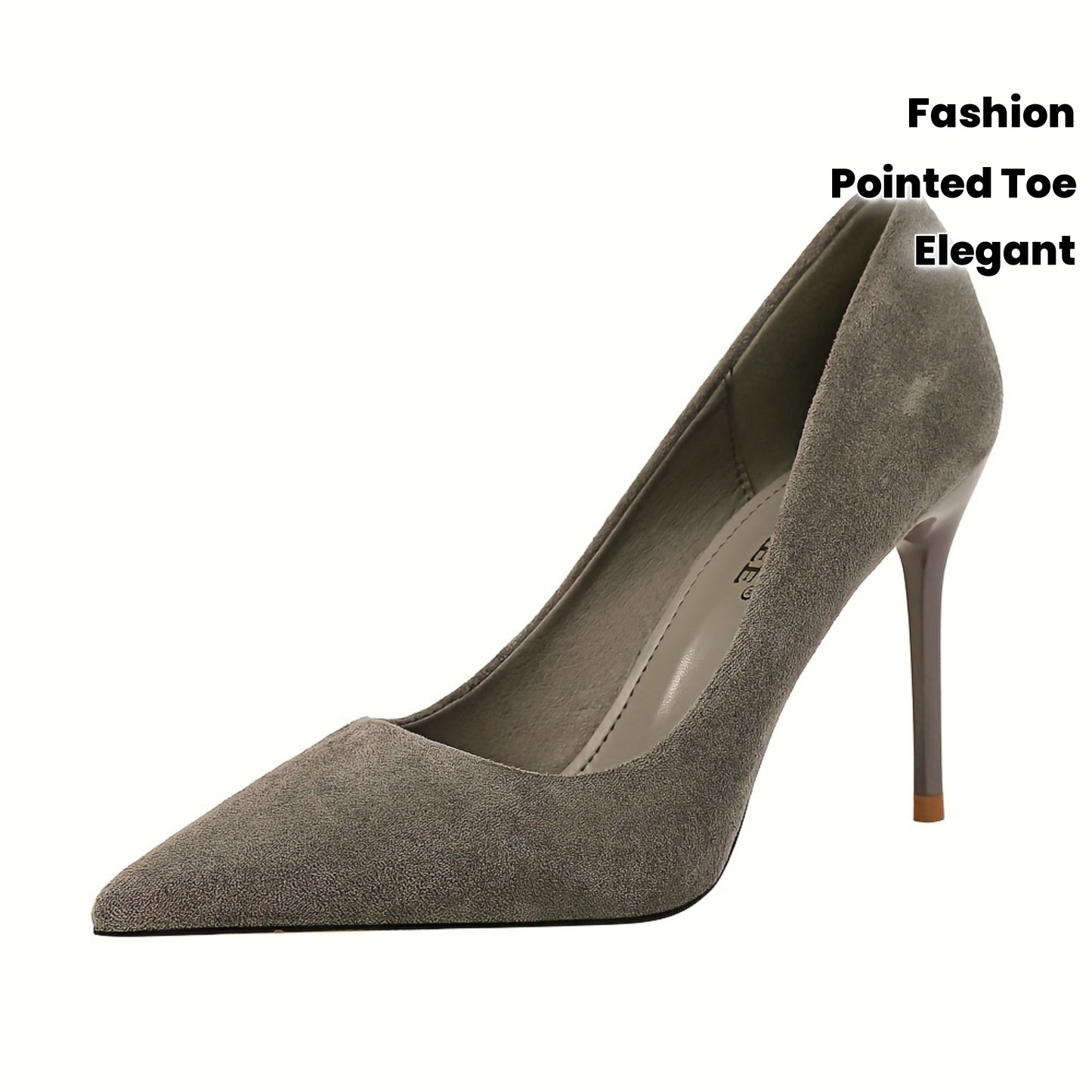 Escarpins Femme à Talons Aiguilles – Bout Pointu, Couleur Unie, Chaussures Habillées Élégantes à Enfiler pour Soirées