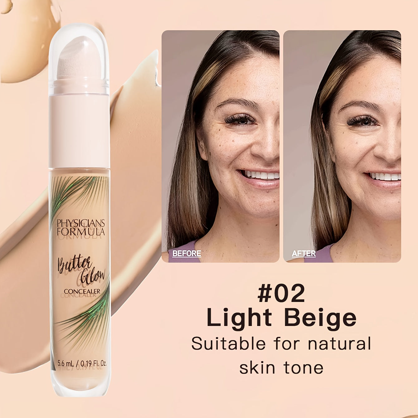 Correcteur – Couvrance Naturelle, Convient aux Teints Clairs et Foncés, Camoufle les Imperfections, Beige Clair Parfait, Idéal Cadeau de Noël