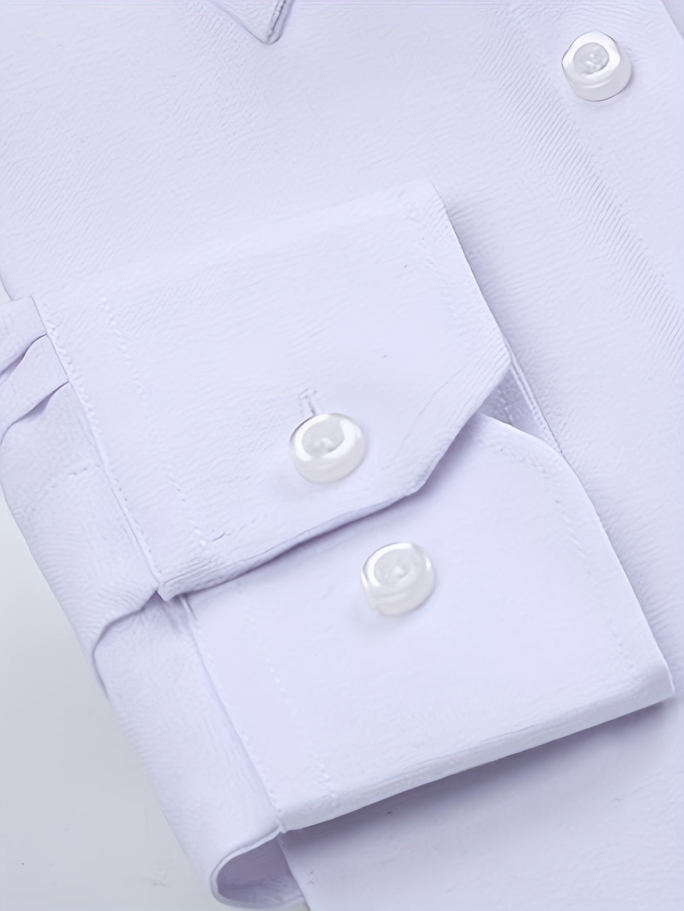 Men'S Oxford Cloth Shirt Two-Piece Set Durable and Wear-Resistant Business Casual Suit Versatile Commuter Outfit Solid Color Button-Up Shirt