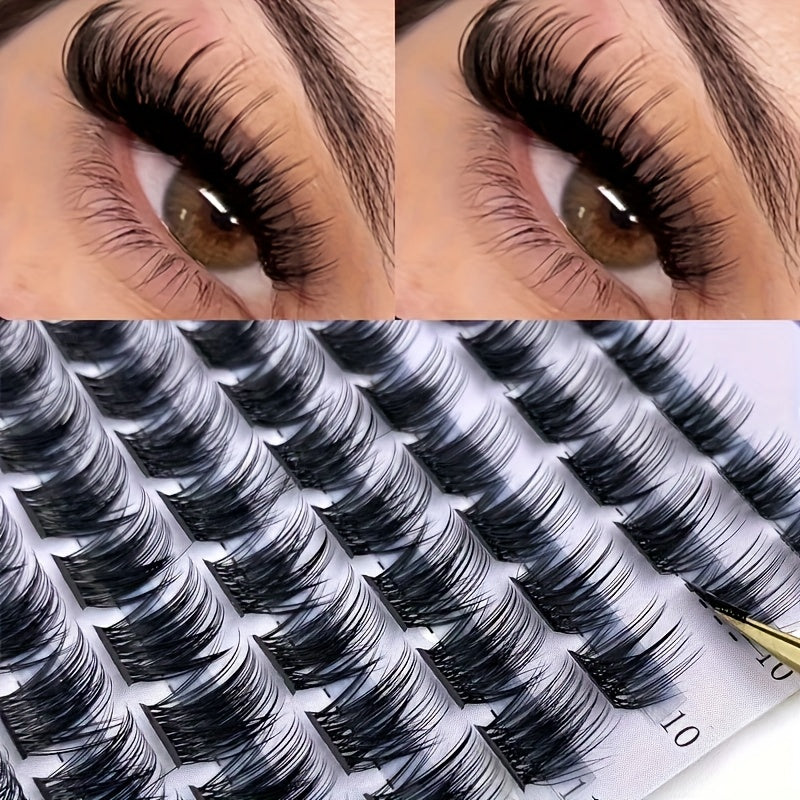 168 Paquets de Cils Faux Mink – D Curl 0,07 mm, Effet Naturel et Volumineux, Longueurs Mélangées 9-16 mm, Extensions de Cils Épaissies Faciles pour Débutants, Cils Naturels