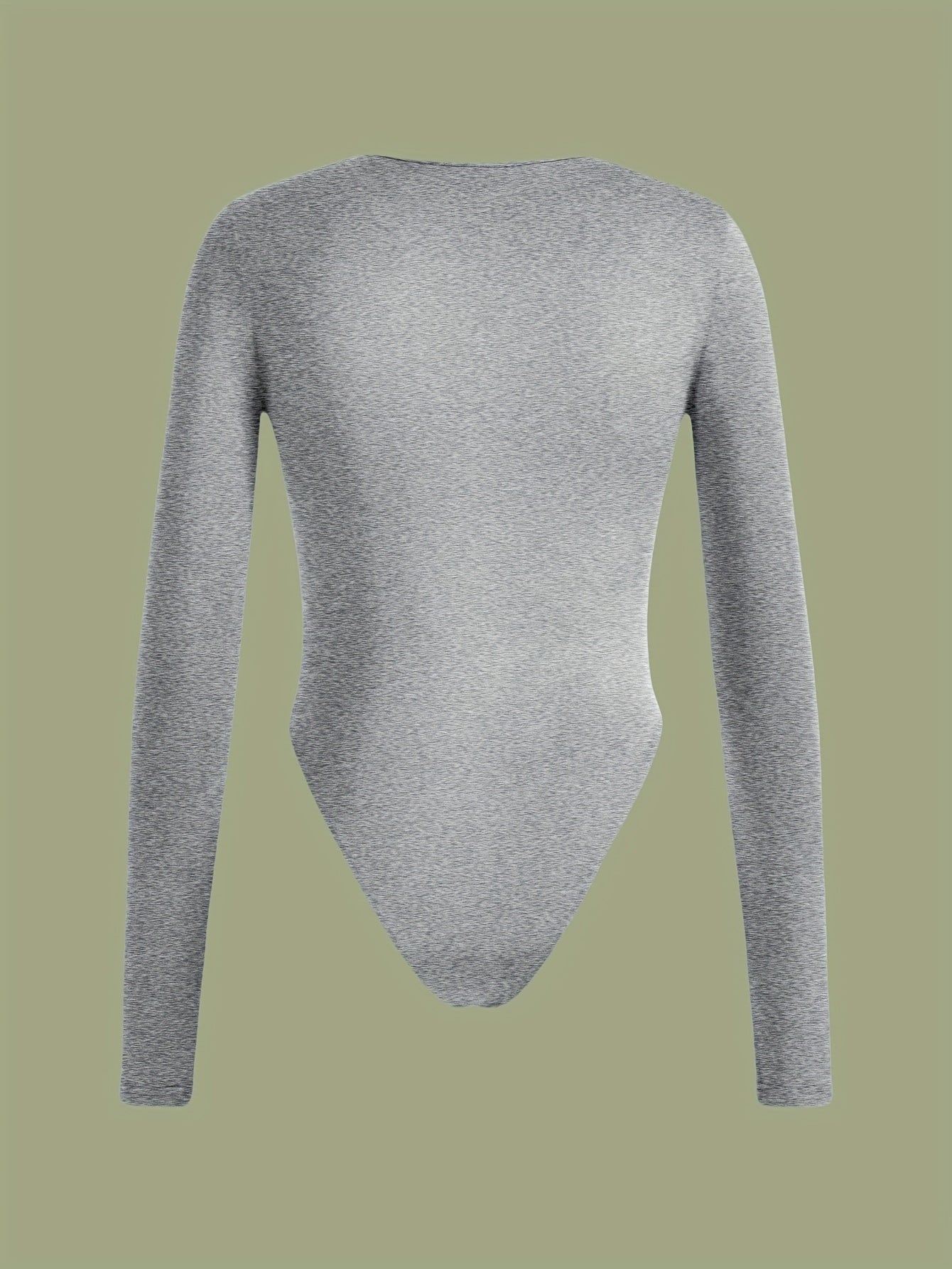 Lot de 3 bodys femme à manches longues, coupe slim, col rond, couleur unie (blanc, noir, gris), confortables et élégants, style décontracté pour toutes saisons